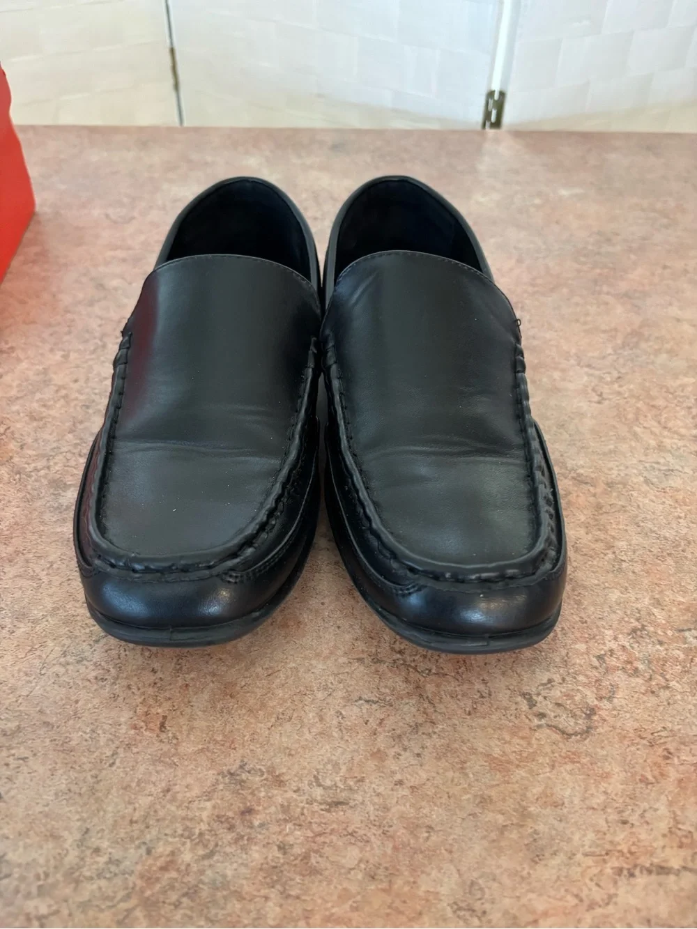 Men’s Deer Stags Black Slip On Comfort Dress Loafers Size 7